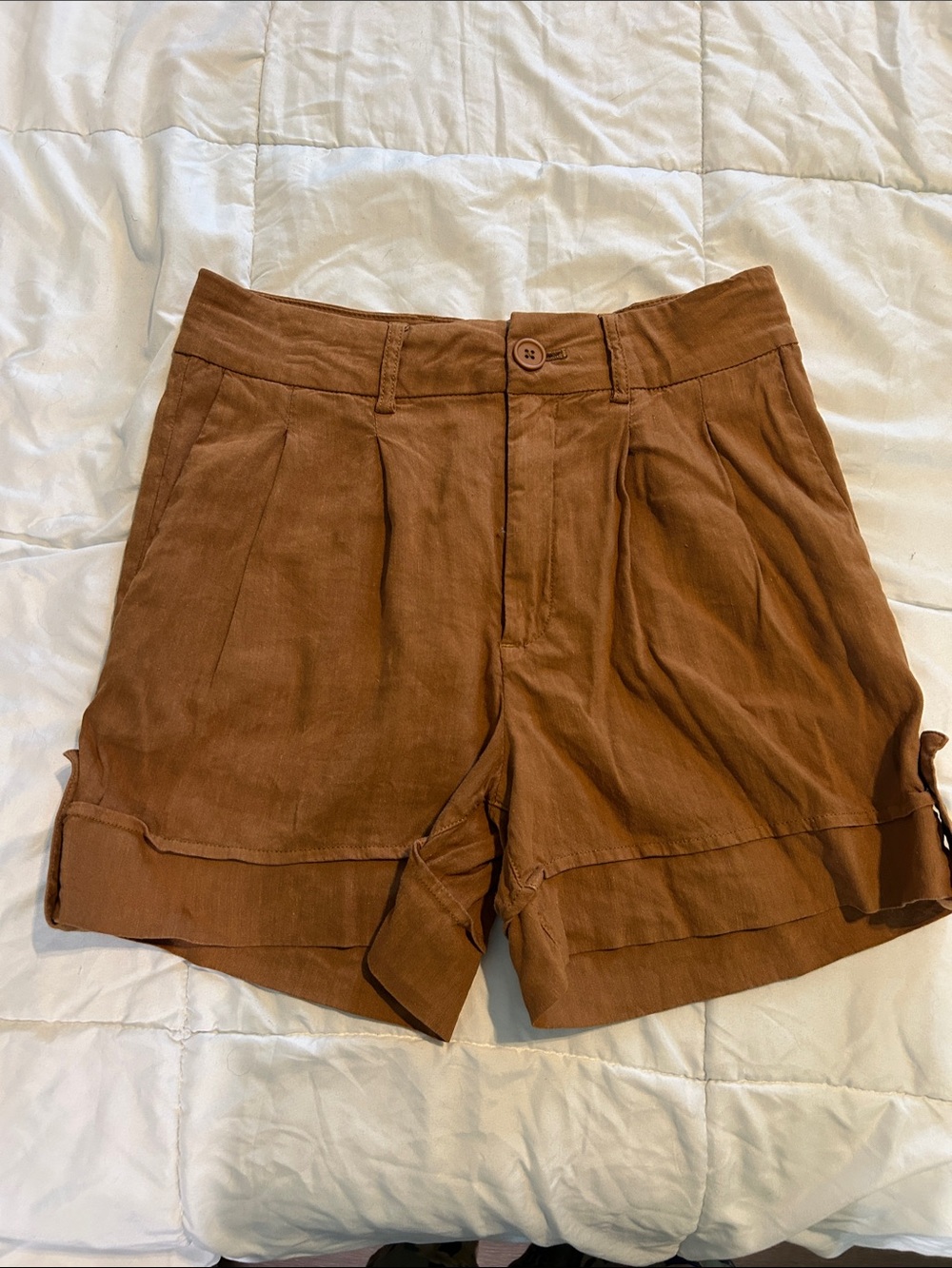 Kut from the Cloth Brown High-Waist Casual Shorts NWOT